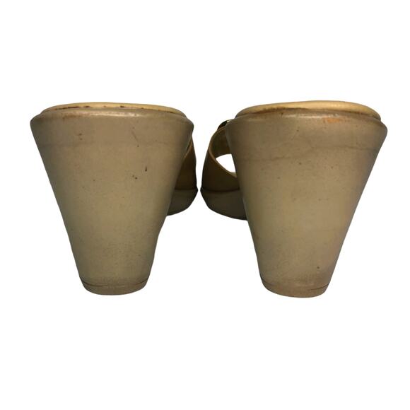 Andrew Stevens Tan Slide Sandals - Size 10 - Women - Picture 9 of 12